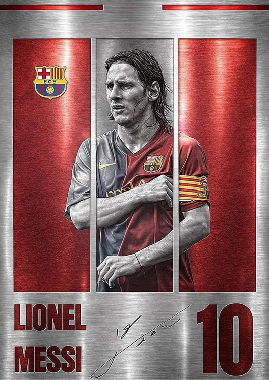 Skinibi X EA FC Delhi: Lionel Messi Elite Metal Poster