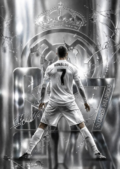 Cristiano Ronaldo "CR7" Metal Poster