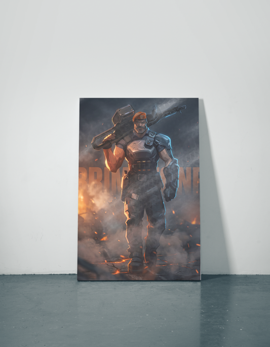 Orbital Strike: Brimstone Metal Poster — Premium Wall Art