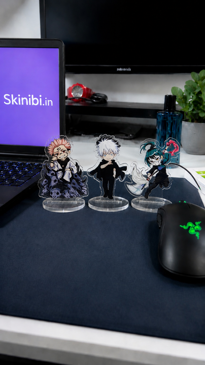 Jujutsu Kaisen Trio Acrylic Figure Set: Gojo, Sukuna, Maki