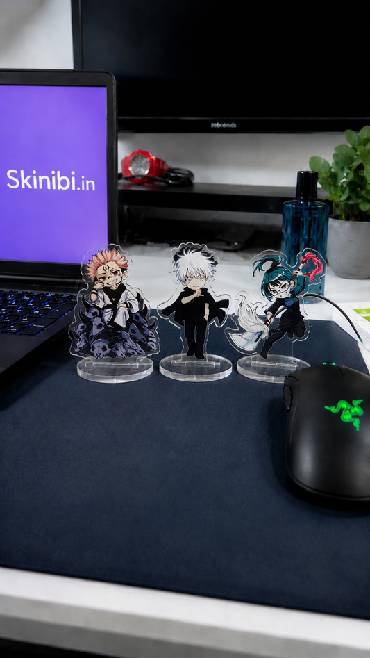 Jujutsu Kaisen Trio Acrylic Figure Set: Gojo, Sukuna, Maki