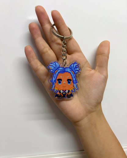 Neon Acrylic Keychain